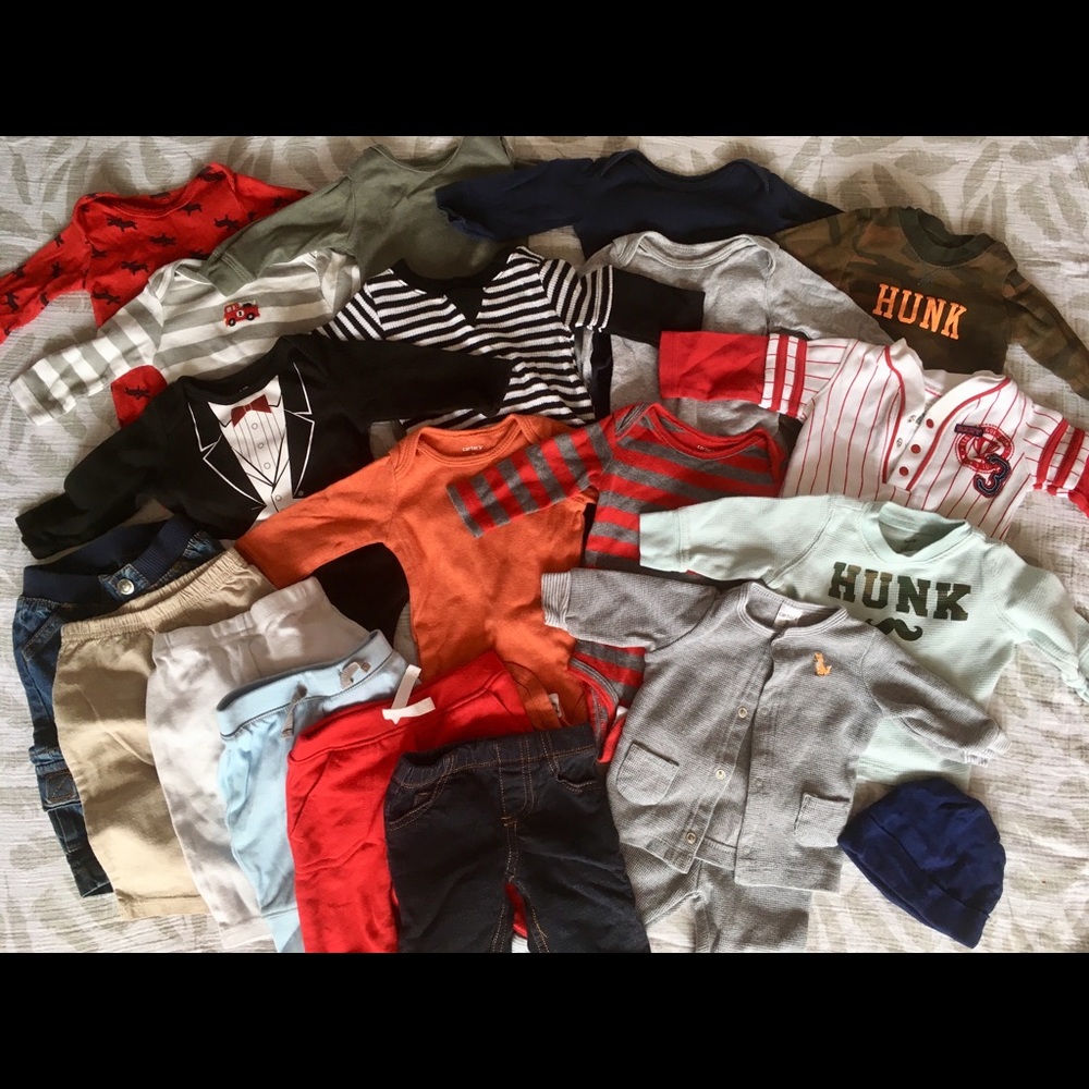 Baby Boy Lot 21 Pieces Size 3 Months Bundle